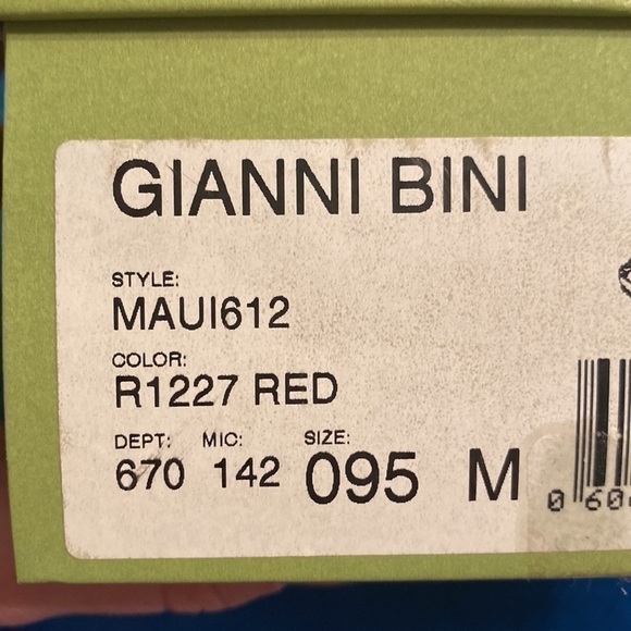 👠 Red Sexy Wedges take me dancing w/gold,red & purple chevron heels Sz 9… - Picture 9 of 10